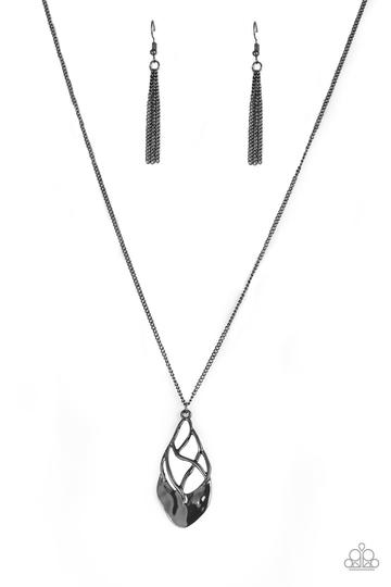 Paparazzi Swank Bank - Black Necklace