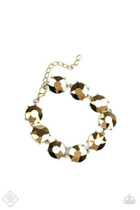 Paparazzi Fabulously Flashy - Brass Bracelet