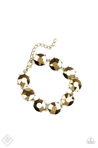 Paparazzi Fabulously Flashy - Brass Bracelet