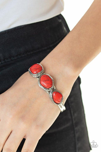 Paparazzi Stone Shop - Red Bracelet