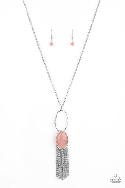 Paparazzi Dewy Desert - Pink Necklace