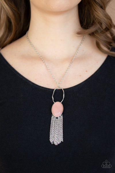 Paparazzi Dewy Desert - Pink Necklace