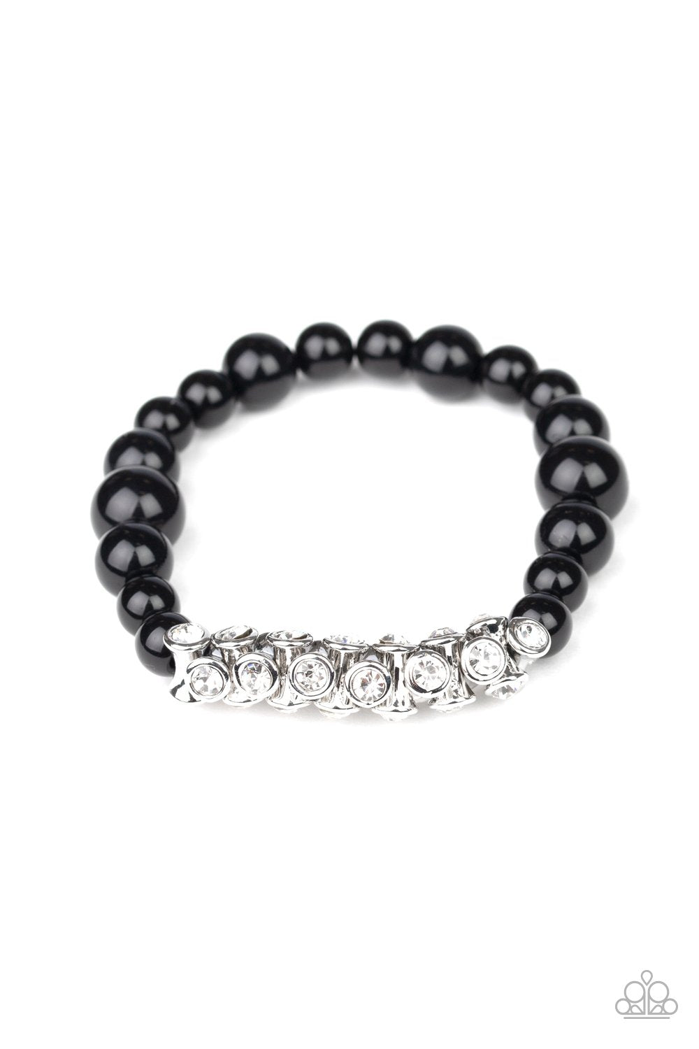 Paparazzi Traffic-Stopping Sparkle - Black BraceletP9RE-BKXX-266XX