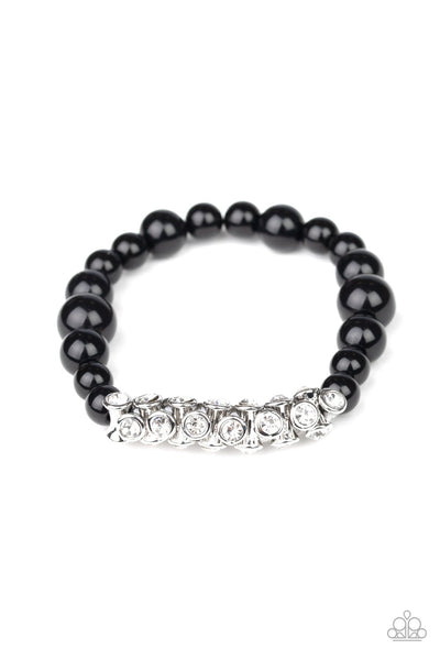 Paparazzi Traffic-Stopping Sparkle - Black BraceletP9RE-BKXX-266XX