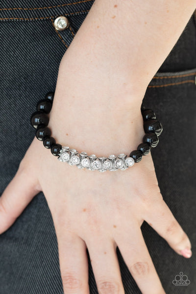 Paparazzi Traffic-Stopping Sparkle - Black BraceletP9RE-BKXX-266XX