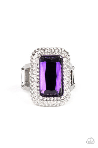 Paparazzi A Grand STATEMENT-MAKER - Purple Ring