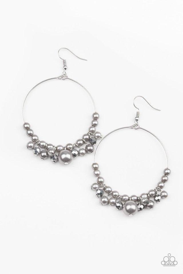 Paparazzi Effortless Effervescence - Silver Earrings