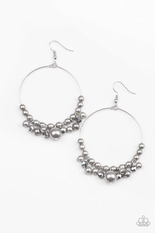 Paparazzi Effortless Effervescence - Silver Earrings