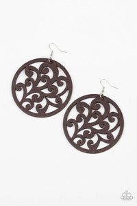 Paparazzi Fresh Off The Vine - Brown Earrings