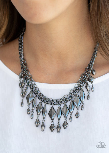 Paparazzi Trinket Trade - Black Necklace