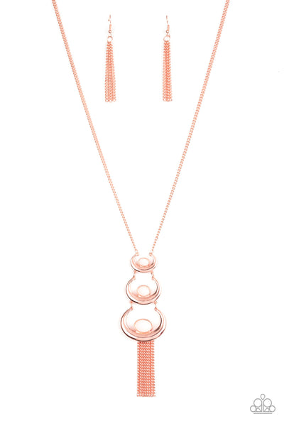 Paparazzi As MOON As I Can - Copper Necklace