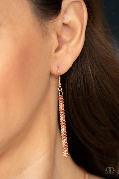 Paparazzi As MOON As I Can - Copper Necklace