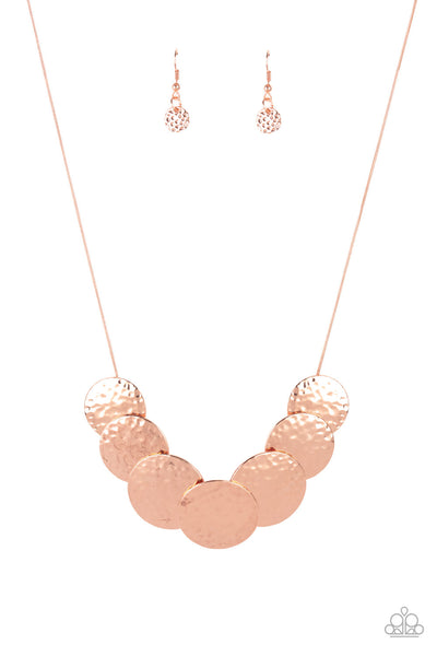 Paparazzi RADIAL Waves - Copper Necklace