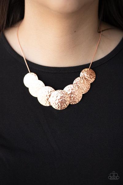 Paparazzi RADIAL Waves - Copper Necklace