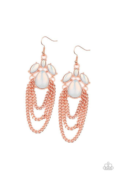 Paparazzi Opalescence Essence - Copper Earrings