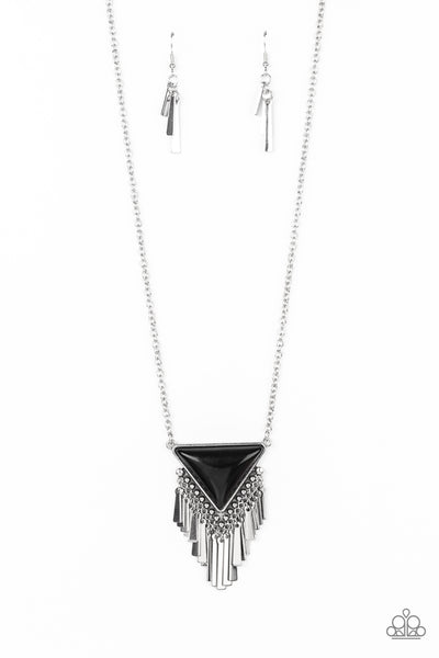 Paparazzi Badlands Bonanza - Black Necklace