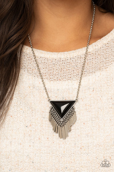 Paparazzi Badlands Bonanza - Black Necklace