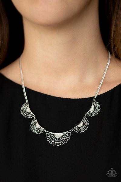Paparazzi Fanned Out Fashion - Silver