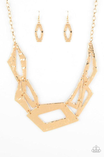 Paparazzi Break The Mold - Gold Necklace