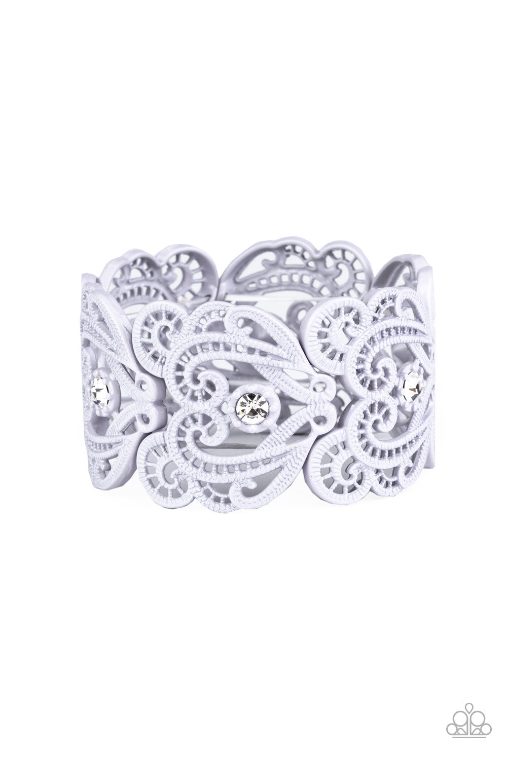 Paparazzi Vintage Romance - Silver Bracelet