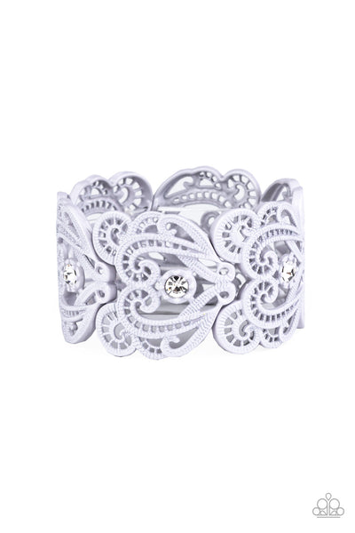 Paparazzi Vintage Romance - Silver Bracelet