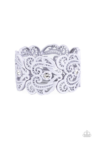 Paparazzi Vintage Romance - Silver Bracelet