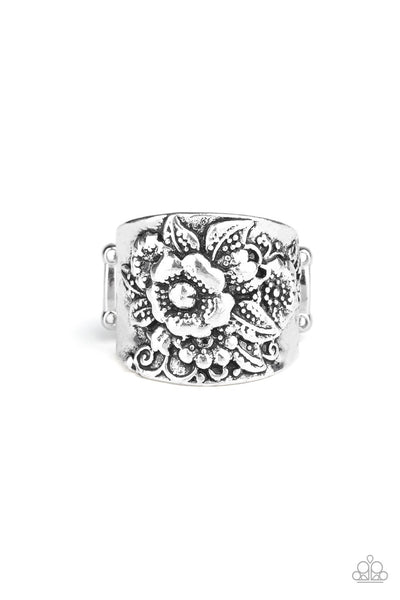 Paparazzi Tropical Bloom - Silver Ring