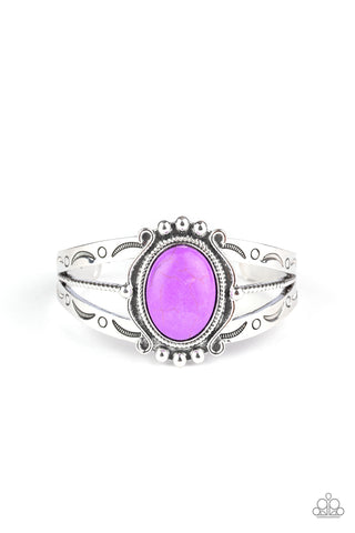 Paparazzi Very TERRA-torial - Purple Bracelet