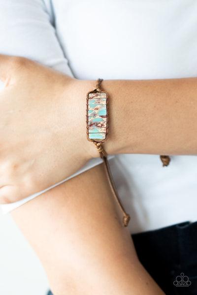 Paparazzi Canyon Warrior - Blue Bracelet