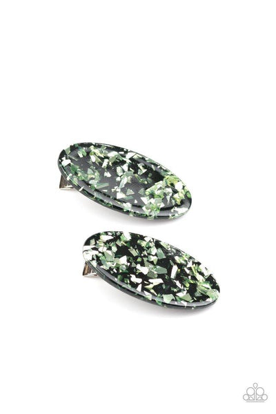 Paparazzi Get OVAL Yourself! - Black Hair Clip