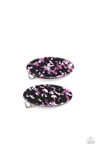 Paparazzi Get OVAL Yourself! - Pink Hair Clip
