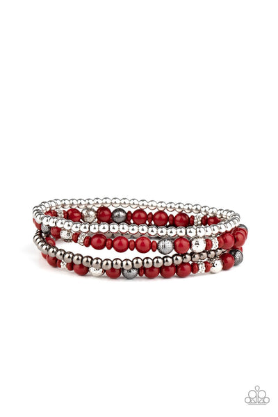 Paparazzi Stacked Style Maker - Red