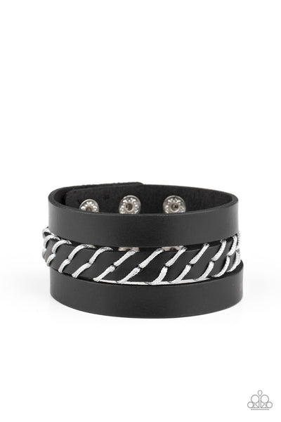 Paparazzi Backroad Bounty - Black Bracelet