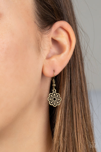 Paparazzi Meadow Masquerade - Brass Necklace