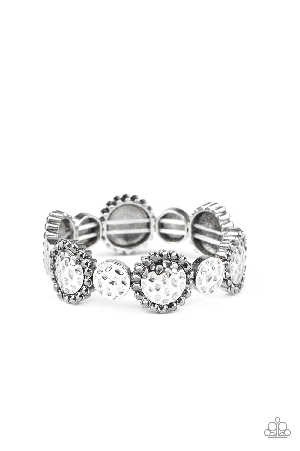 Paparazzi Mixed Up Metro - Silver Bracelet