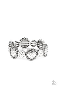 Paparazzi Mixed Up Metro - Silver Bracelet