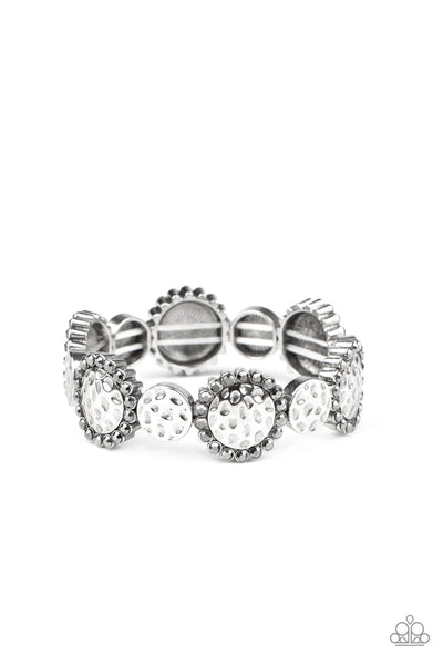 Paparazzi Mixed Up Metro - Silver Bracelet