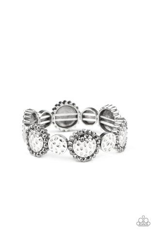 Paparazzi Mixed Up Metro - Silver Bracelet