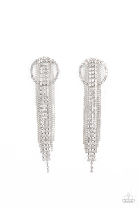 Paparazzi Dazzle by Default - White Earrings