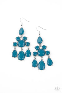 Paparazzi Afterglow Glamour - Blue Earrings