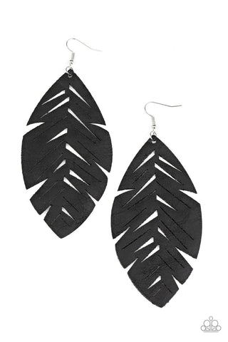 Paparazzi I Want To Fly - Black Earrings