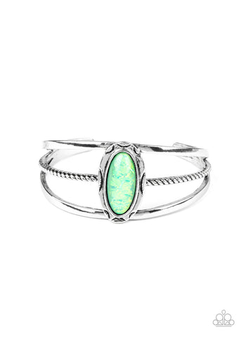 Paparazzi Stone Sahara - Green Bracelet