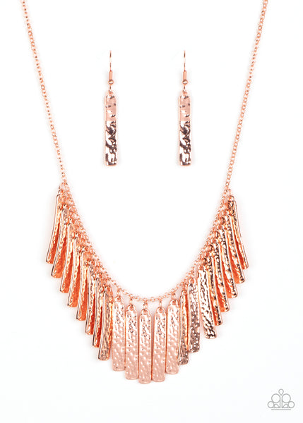 Paparazzi Metallic Muse - Copper Necklace