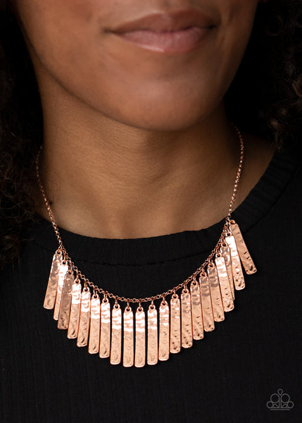 Paparazzi Metallic Muse - Copper Necklace