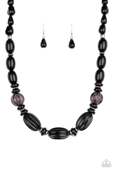 Paparazzi High Alert - Black Necklace