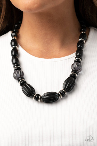 Paparazzi High Alert - Black Necklace