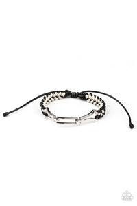 Paparazzi Bungee Bungalow - Black Bracelet