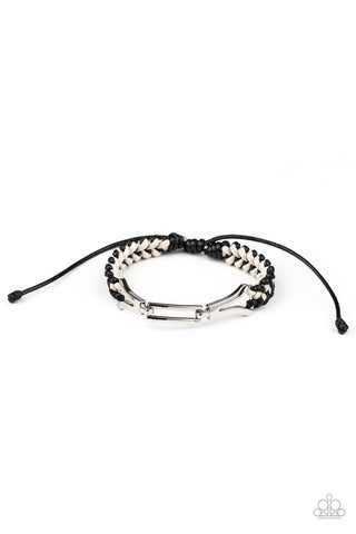 Paparazzi Bungee Bungalow - Black Bracelet