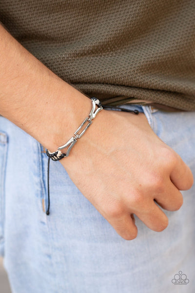 Paparazzi Bungee Bungalow - Black Bracelet