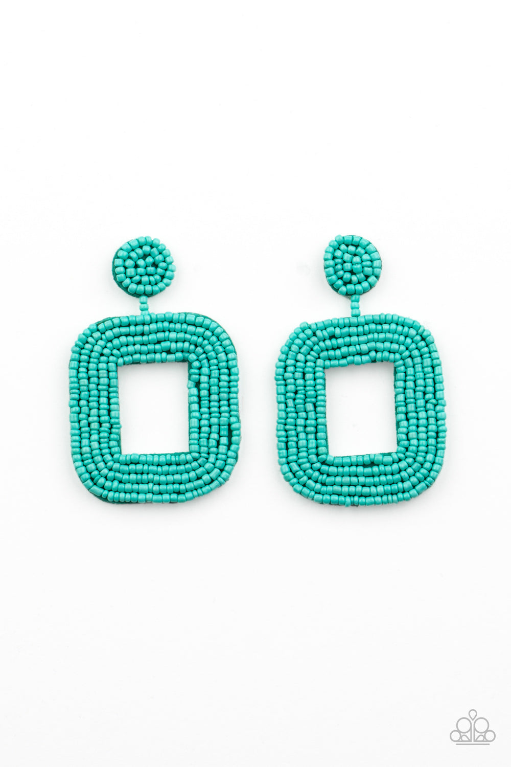 Paparazzi Beaded Bella - Blue Earrings